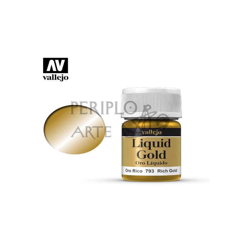 Pintura Liquid Gold oro rico Vallejo