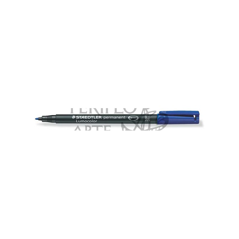 Rotulador permanente Lumocolor Staedtler M azul