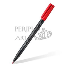 Rotulador permanente Lumocolor Staedtler M rojo