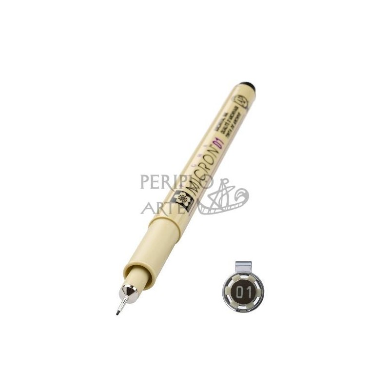 Rotulador calibrado Sakura Pigma Micron 01 negro