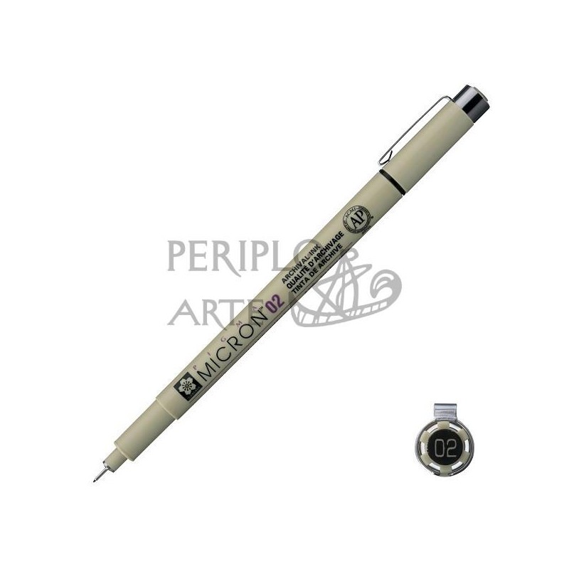 Rotulador calibrado Sakura Pigma Micron 02 negro