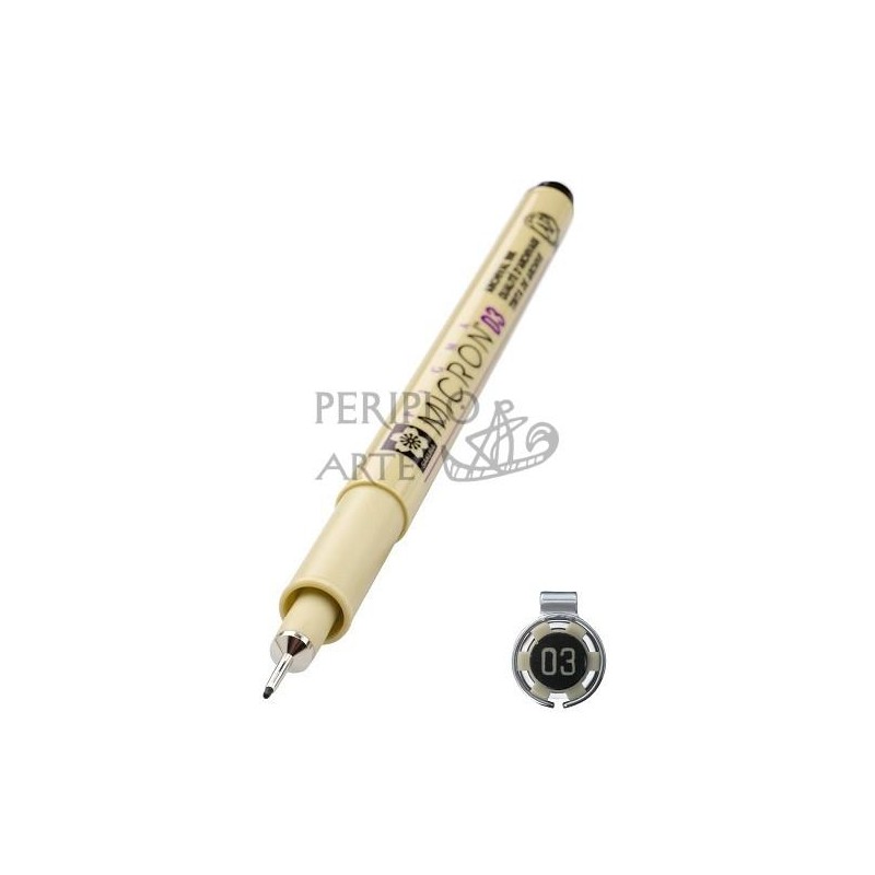 Rotulador calibrado Sakura Pigma Micron 0 3 negro