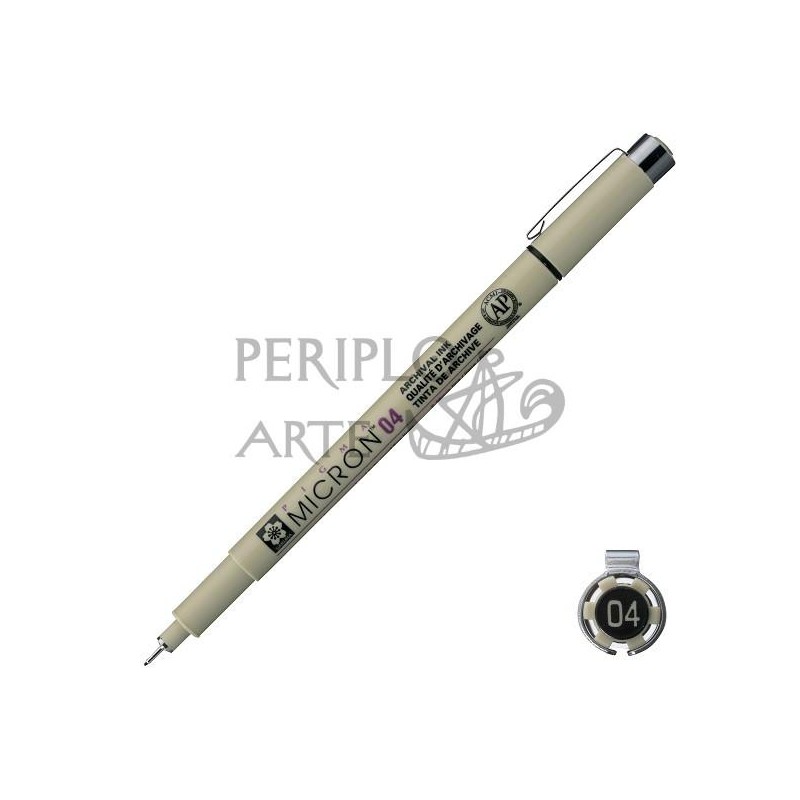 Rotulador calibrado Sakura Pigma Micron 04 negro