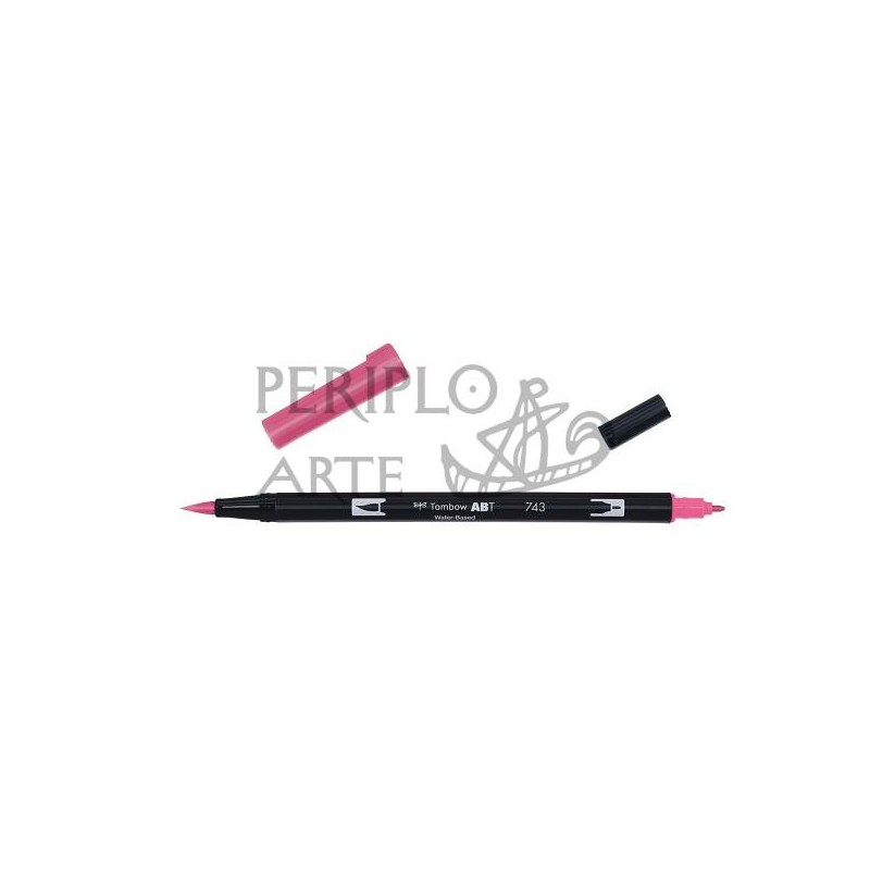 Rotulador Tombow ABT Dual Brush hot pink 743