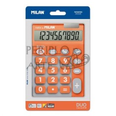 Calculadora Nata by Milan Duo 10 dígitos naranja