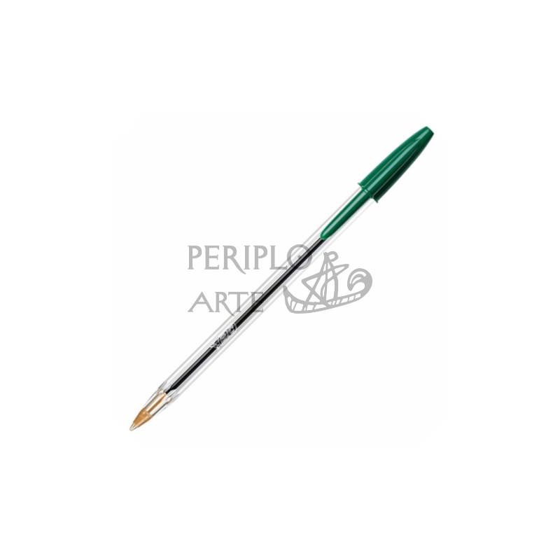 Bolígrafo BIC cristal verde