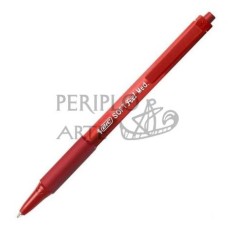 Bolígrafo BIC Soft Feel rojo