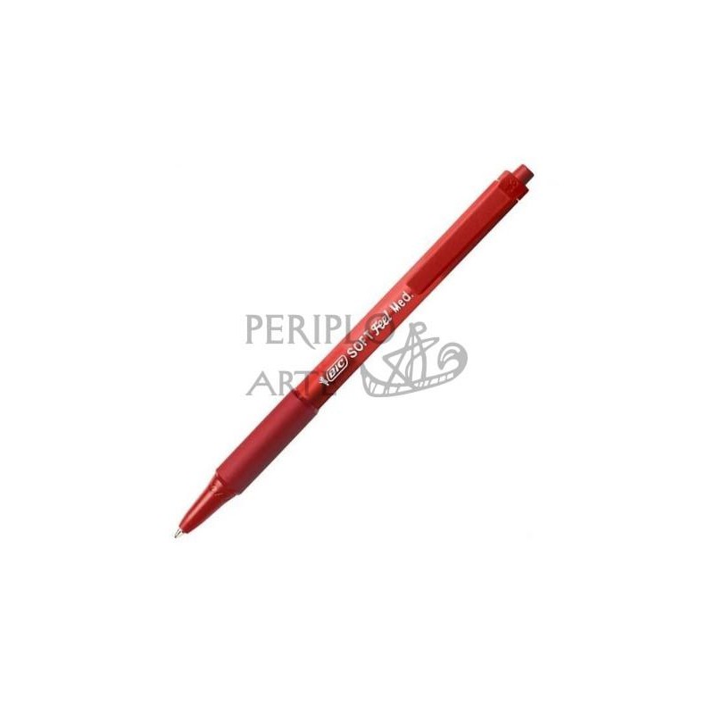 Bolígrafo BIC Soft Feel rojo