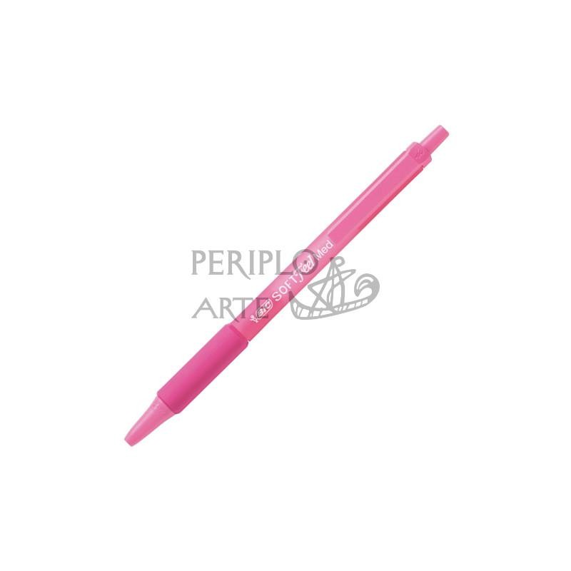 Bolígrafo BIC Soft Feel rosa