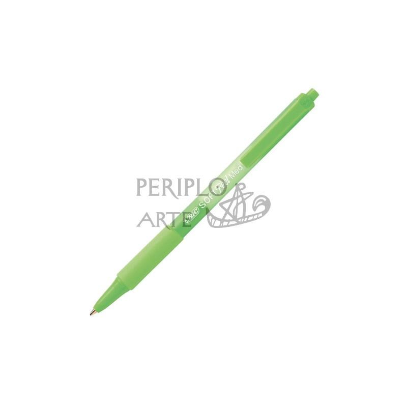 Bolígrafo BIC Soft Feel verde claro