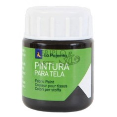 Pintura tela La Pajarita 25ml negro T-2