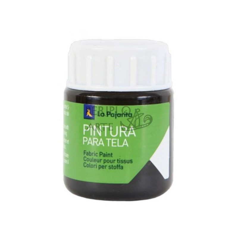 Pintura tela La Pajarita 25ml negro T-2