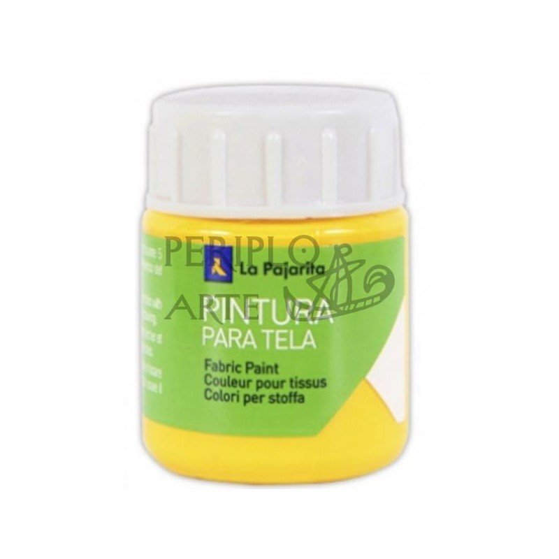 Pintura tela La Pajarita 25ml amarillo real T-12