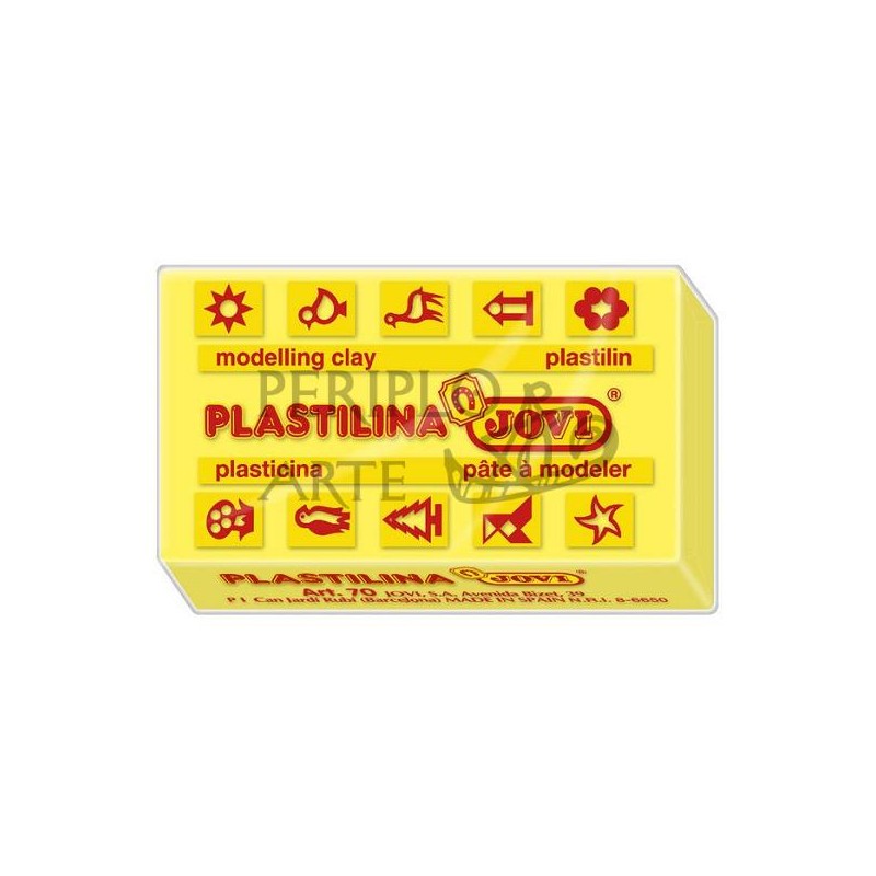 Plastilina Jovi 70 50g amarillo claro