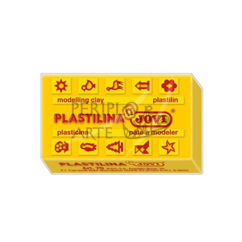 Plastilina Jovi 50 70g amarillo oscuro