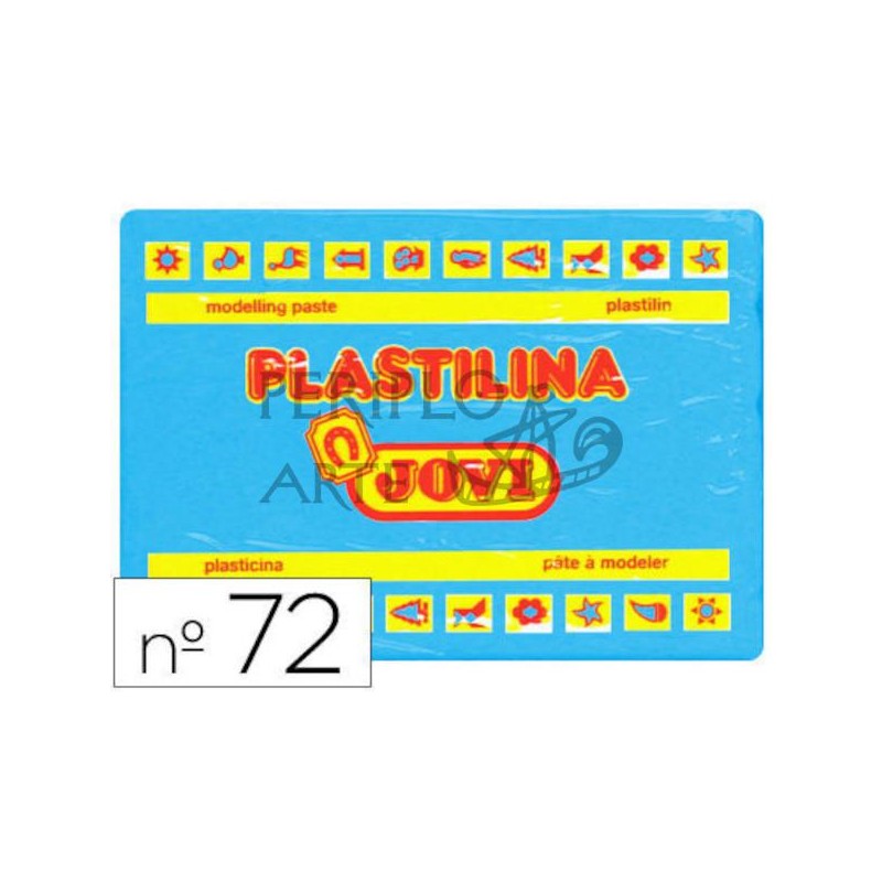 Plastilina Jovi 72 350g azul claro