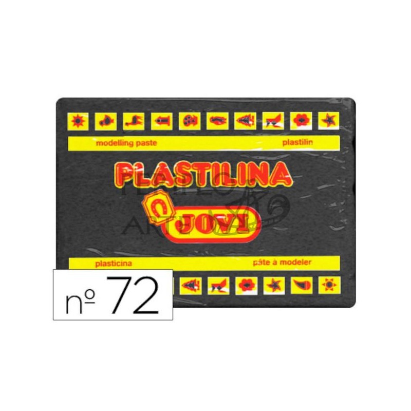 Plastilina Jovi 72 350g negro