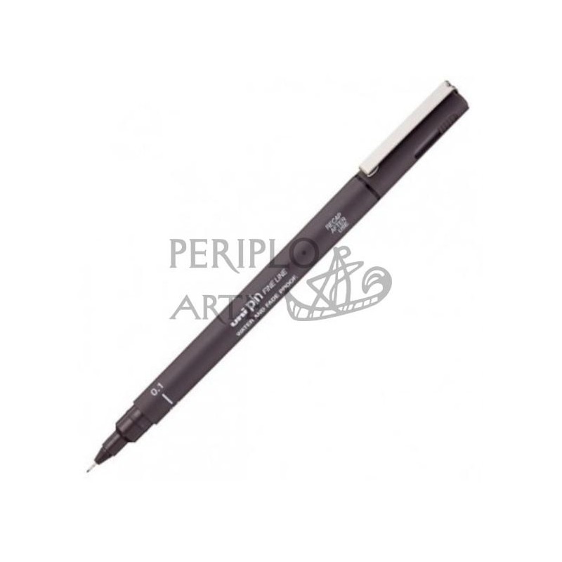 Rotulador calibrado Uni Pin gris oscuro 0 1