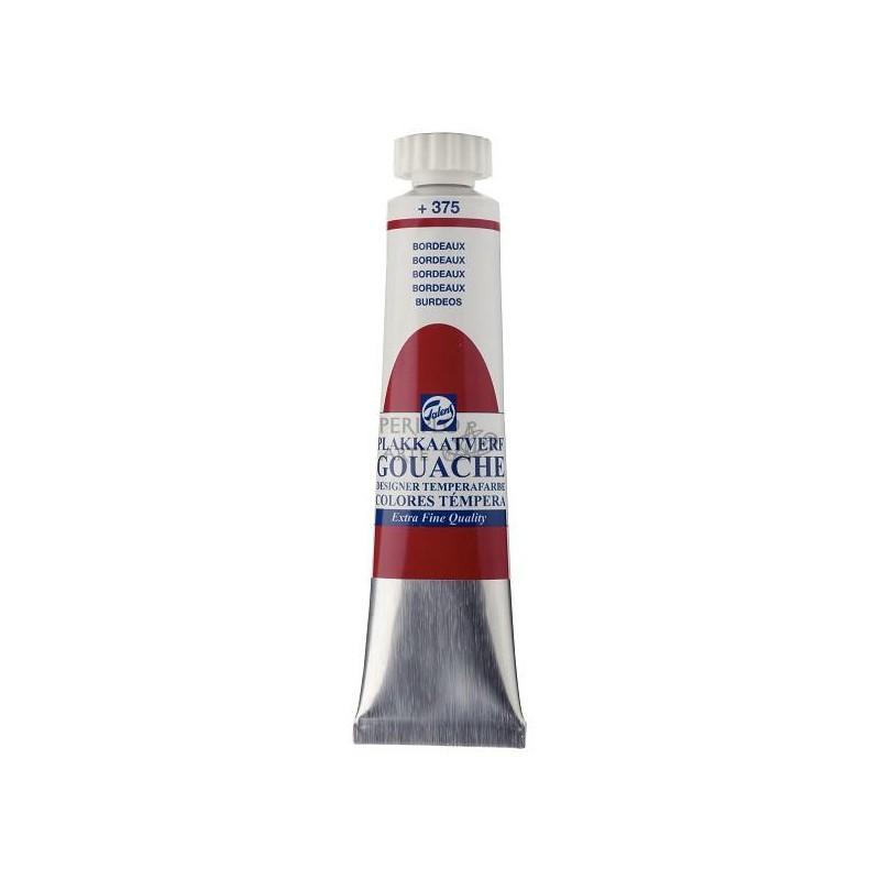 Gouache témpera Talens 20ml burdeos 375