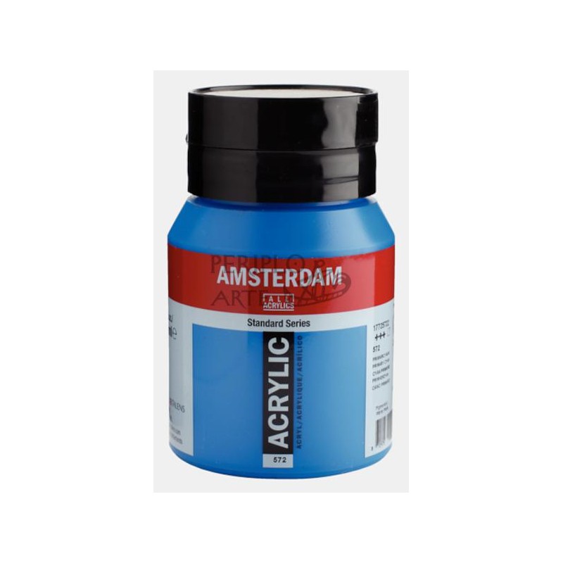 Acrílico Amsterdam 500ml ciano primario 572