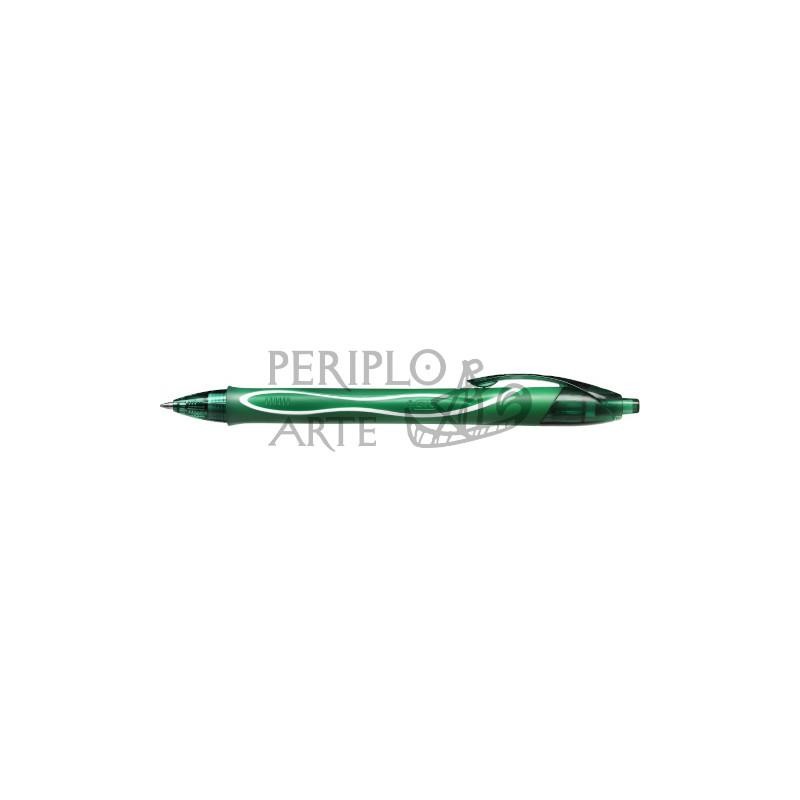 Bolígrafo BIC Gelocity Quick Dry verde