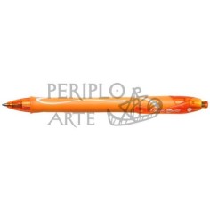 Bolígrafo BIC Gelocity Quick Dry naranja