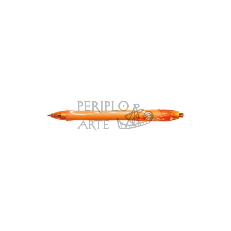 Bolígrafo BIC Gelocity Quick Dry naranja