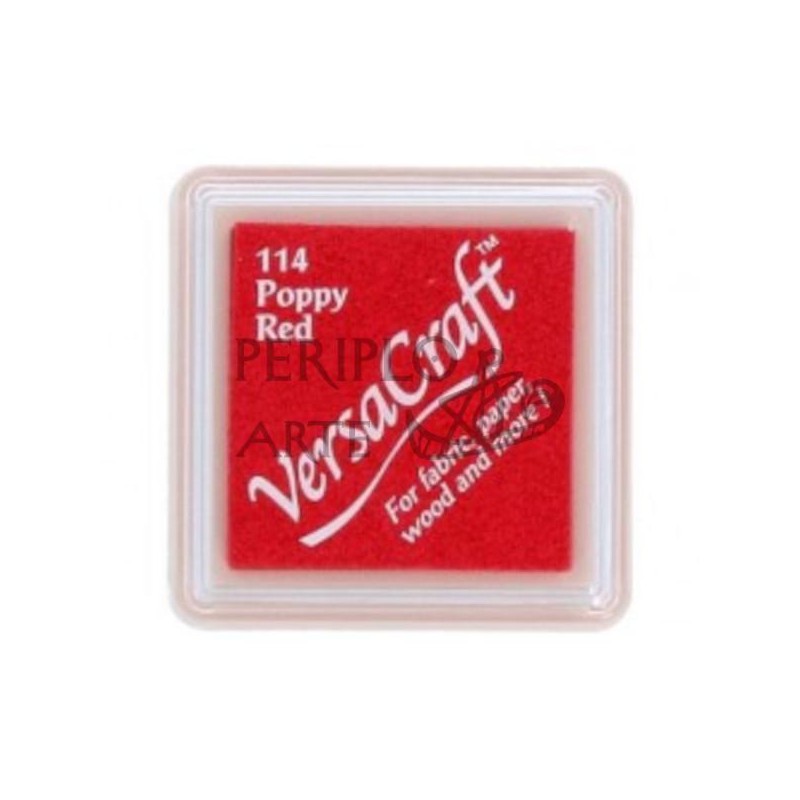 Tinta tela VersaCraft tampón 12g Poppy Red 114