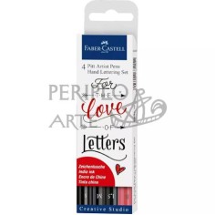 Set 4 rotuladores Pitt Artist Pens Hand Lettering 