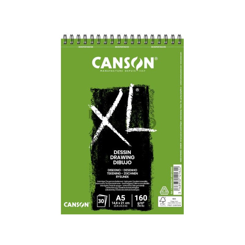 Bloc XL Canson Dessin A5 50h 160g