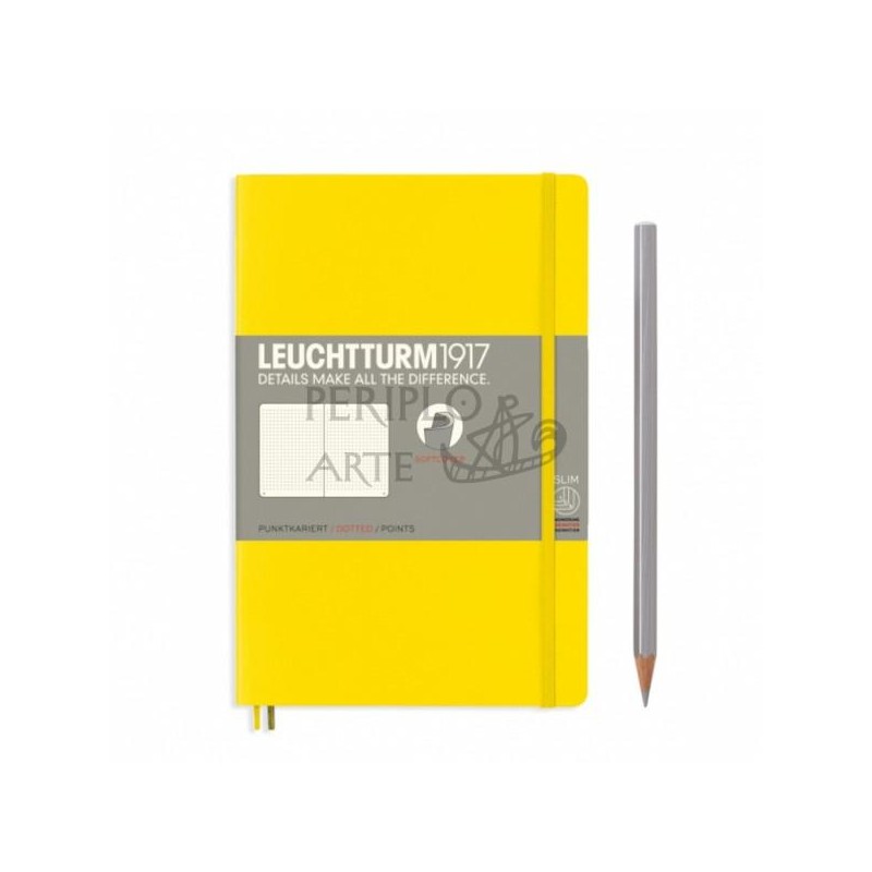 Cuaderno notas punteado B6 tapa blanda Lemon