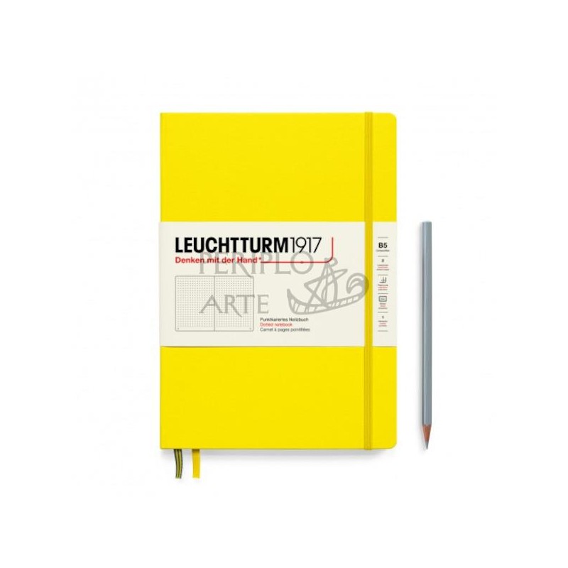 Cuaderno notas punteado B5 tapa blanda Lemon