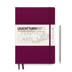 Cuaderno notas punteado B5 tapa blanda Port Red