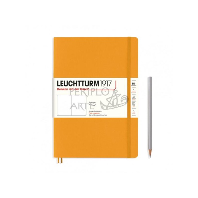 Cuaderno notas liso B5 tapa blanda Rising Sun