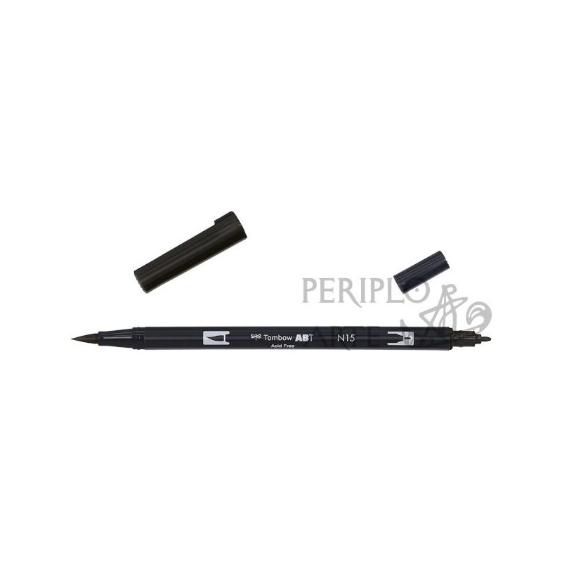 Rotulador Tombow ABT Dual Brush Black 015