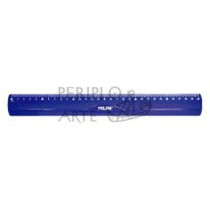 Regla flexible 30cm Milan Azul Acid