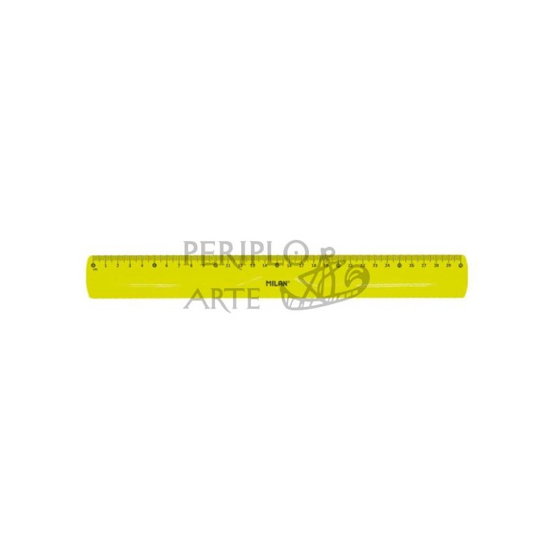 Regla flexible 30cm Milan Amarillo Acid