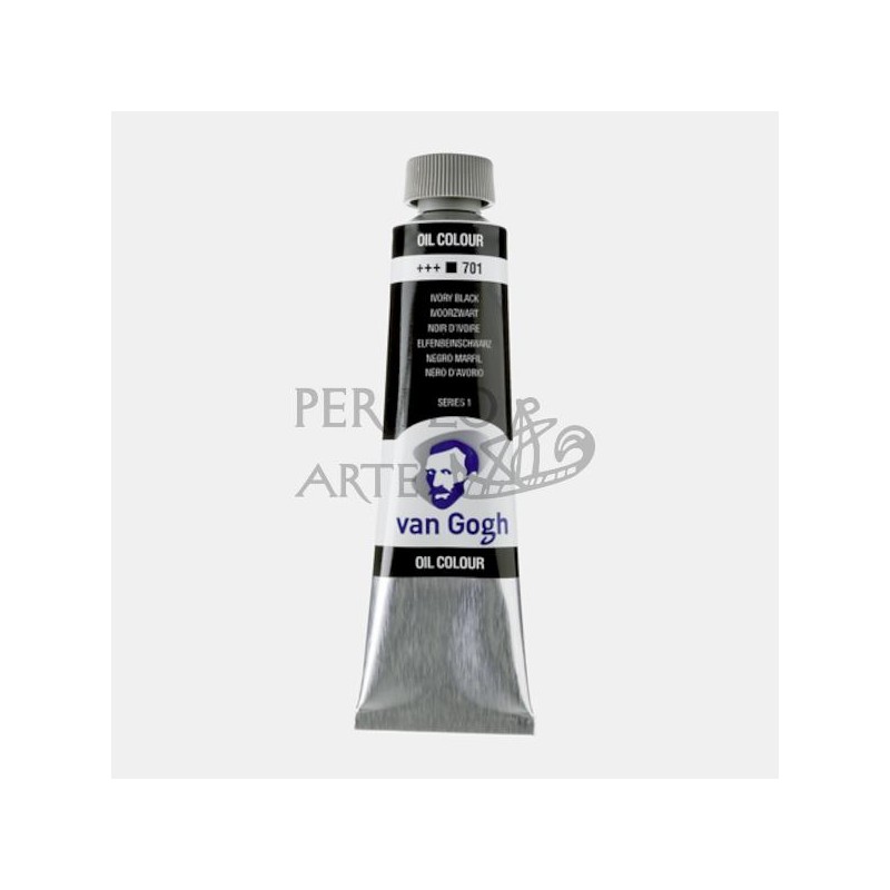 Óleo Van Gogh 40ml negro marfil 701