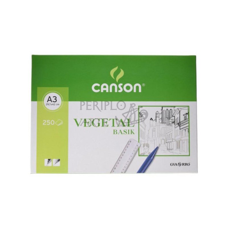 Minipack papel vegetal Canson A3 12h 95g