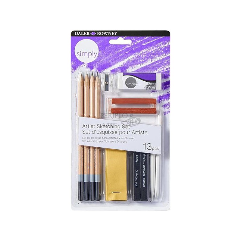 Set de bocetos para artistas 13 piezasDaler Rowney