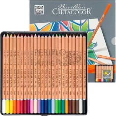 Estuche metálico 24 lápices Megacolor Cretacolor