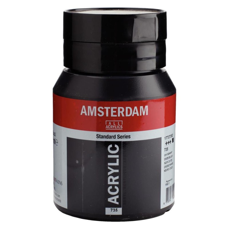 Acrílico Amsterdam 500ml negro óxido 735