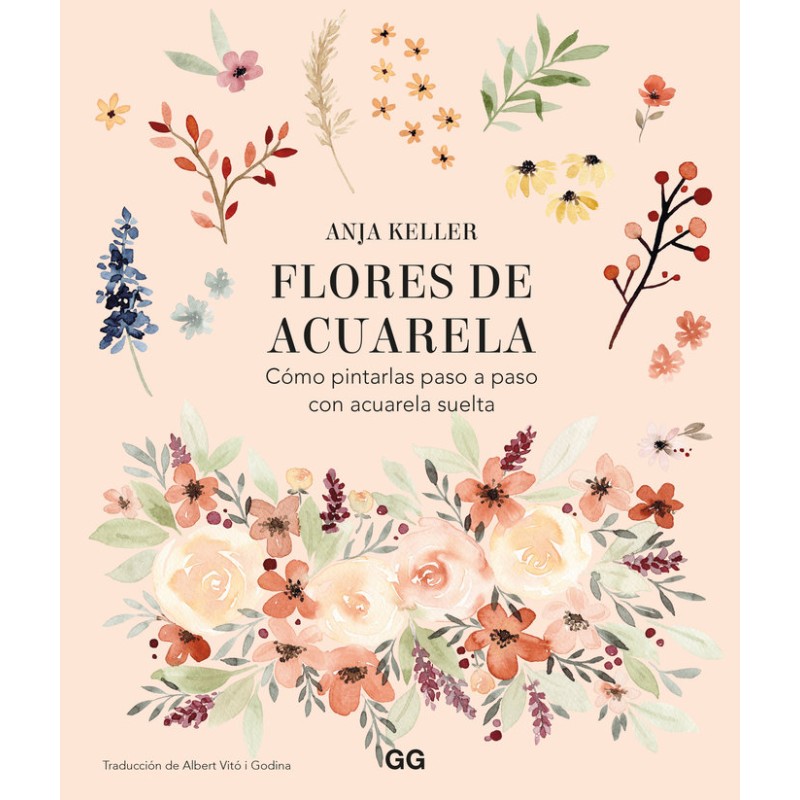 Flores de acuarela  Anja keller