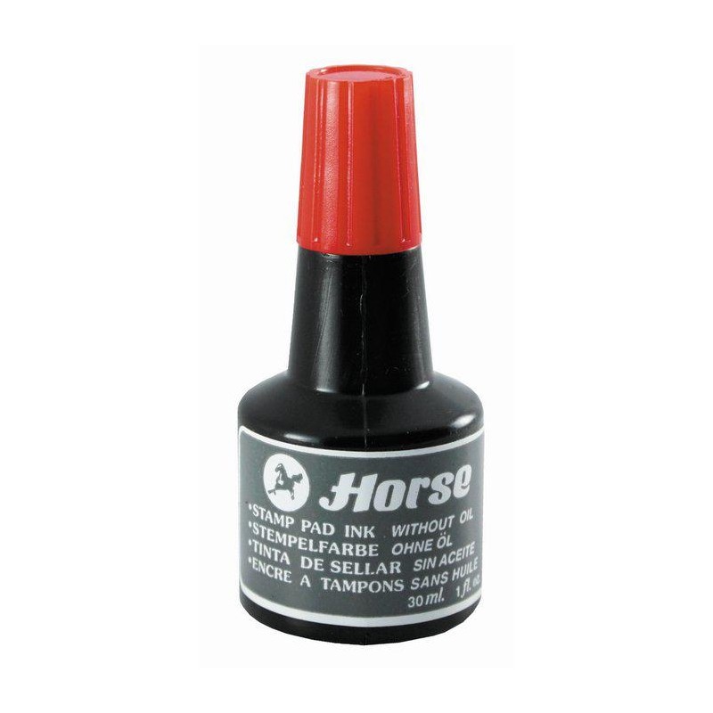 Frasco tinta tampón sellar 30 ml rojo