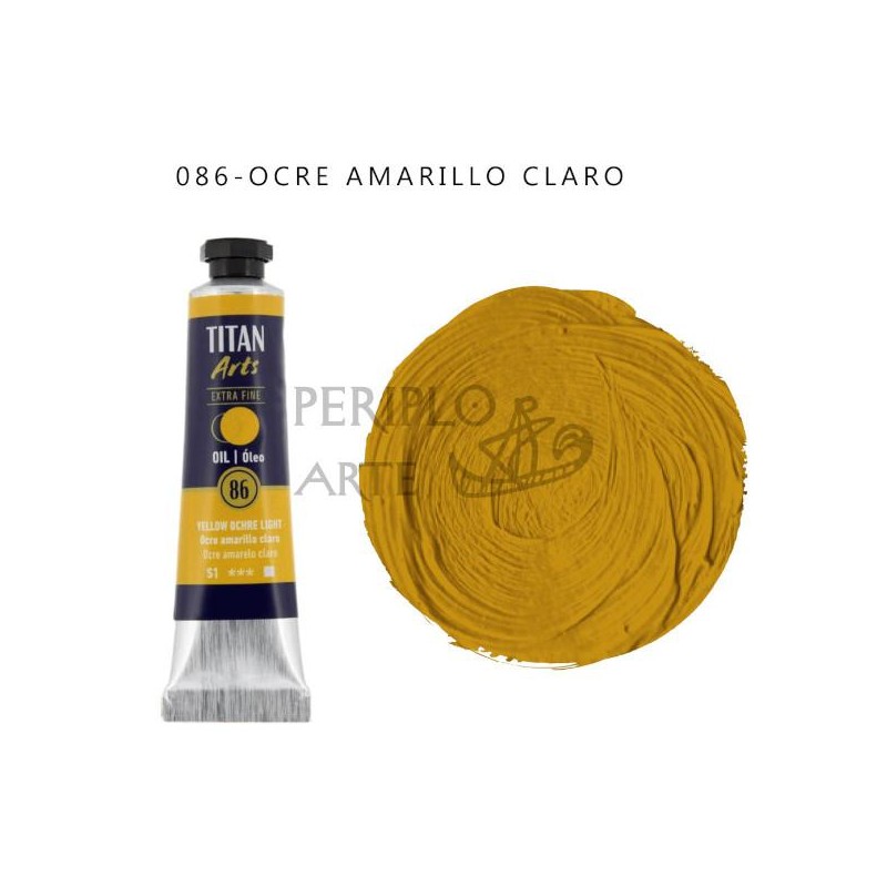 Óleo Titan Arts 20ml Ocre Amarillo Claro 86