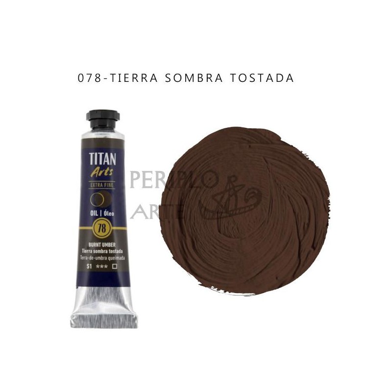 Óleo Titan Arts 20ml Tierra Sombra Tostada 78