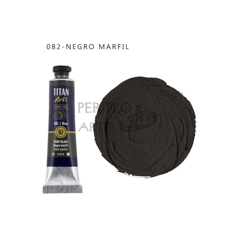 Óleo Titan Arts 20ml Negro Marfil 82