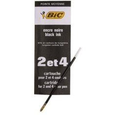 Recambio para bolígrafo BIC 4 colores negro