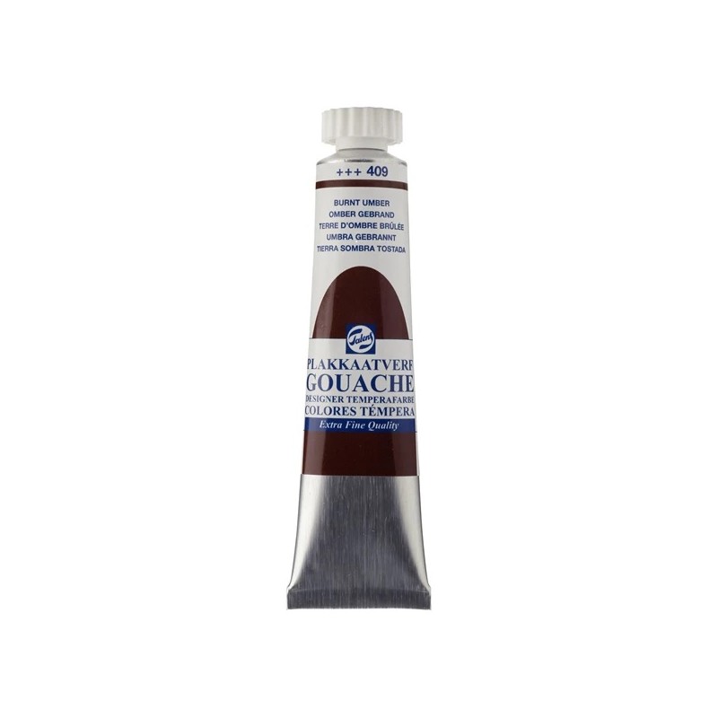 Gouache témpera Talens 20 ml Sombra Tostada 409