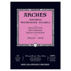 Bloc acuarela Arches grano sati 12h 300g 23x31cm